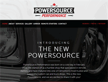 Tablet Screenshot of powersourceperformance.com